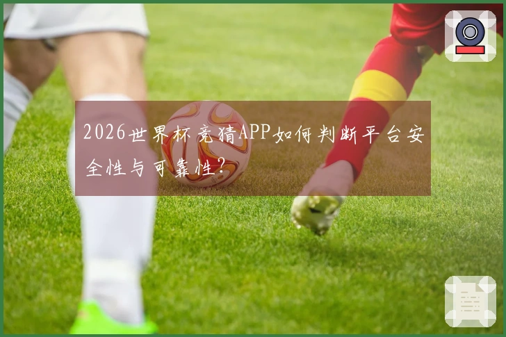 2026世界杯竞猜APP如何判断平台安全性与可靠性？