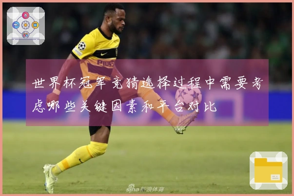 世界杯冠军竞猜选择过程中需要考虑哪些关键因素和平台对比